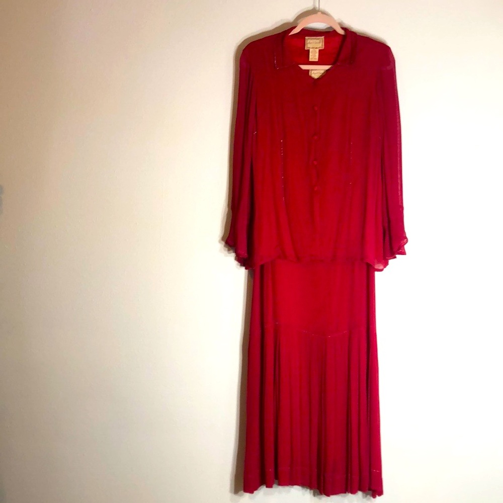 April Cornell Vintage 1980s flappper dress & top